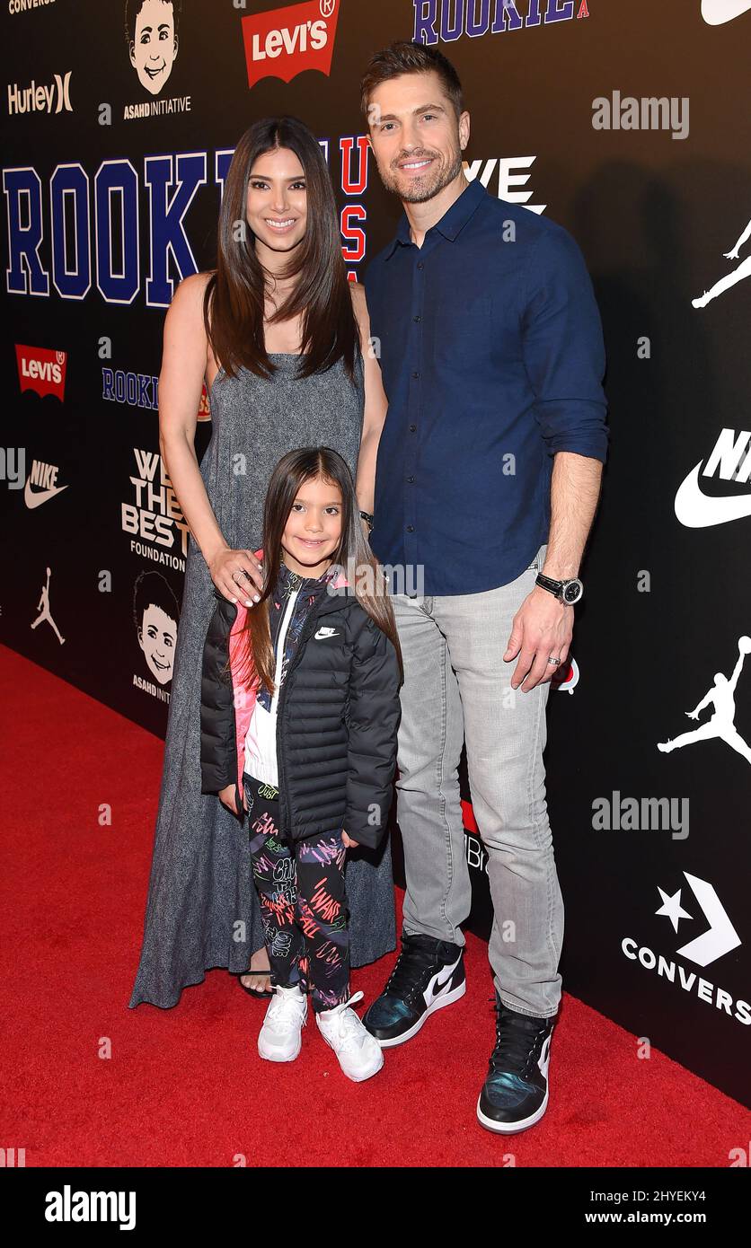 Roselyn Sanchez, Sebella Rose Winter and Eric Winter at the 2018 Rookie