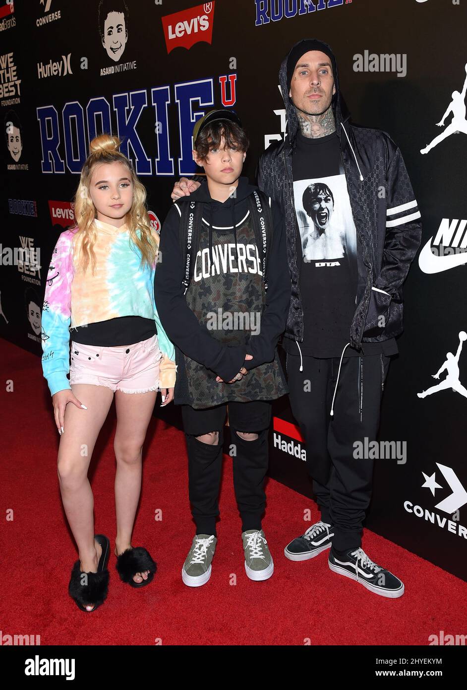 Travis barker and landon asher hi-res stock photography and images - Alamy, image size:942x1390