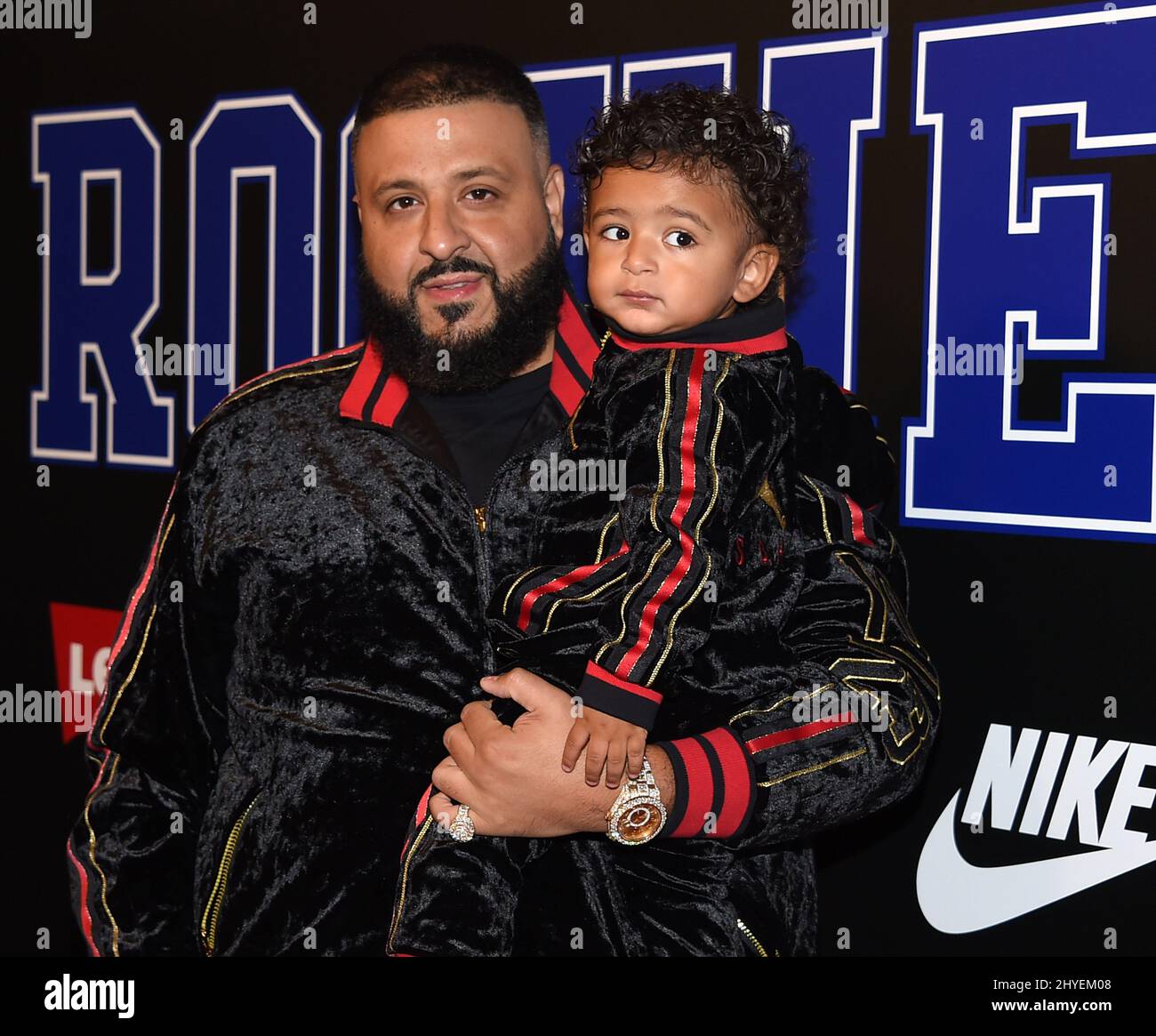 DJ Khaled and Asahd Khaled at the 2018 Rookie USA Fashion Show held at ...