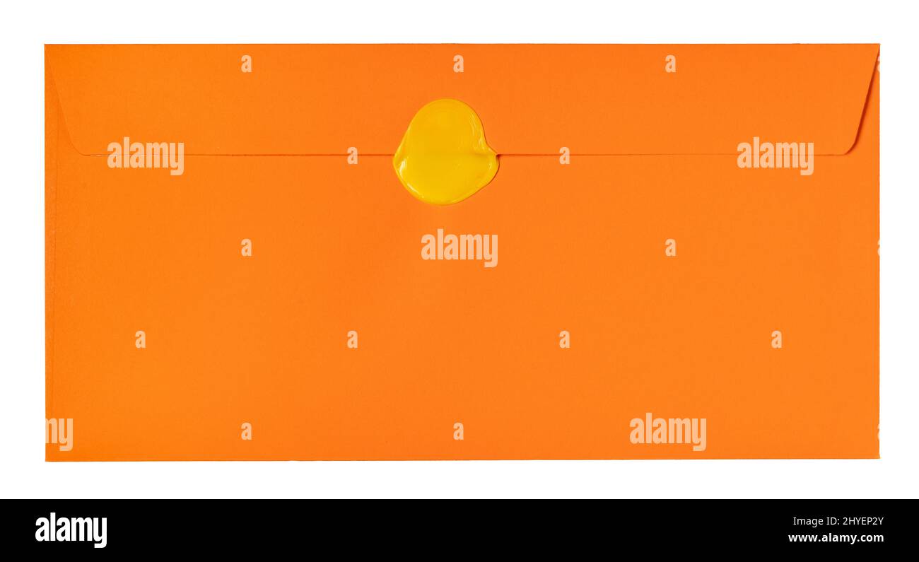 yellow envelope isolated on white background Stock Photo Alamy