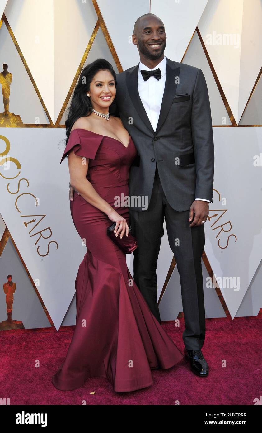 Kobe Bryant and Vanessa Laine Bryant arriving at the 90th Academy