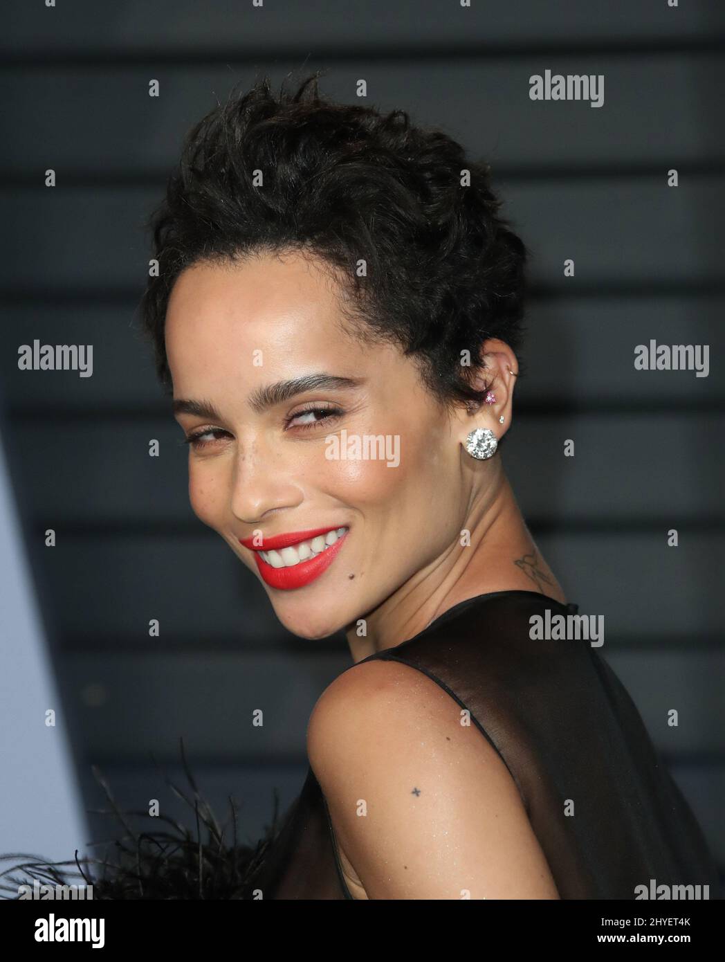Zoe Kravitz attending the Vanity Fair Oscar Party held in Beverly Hills