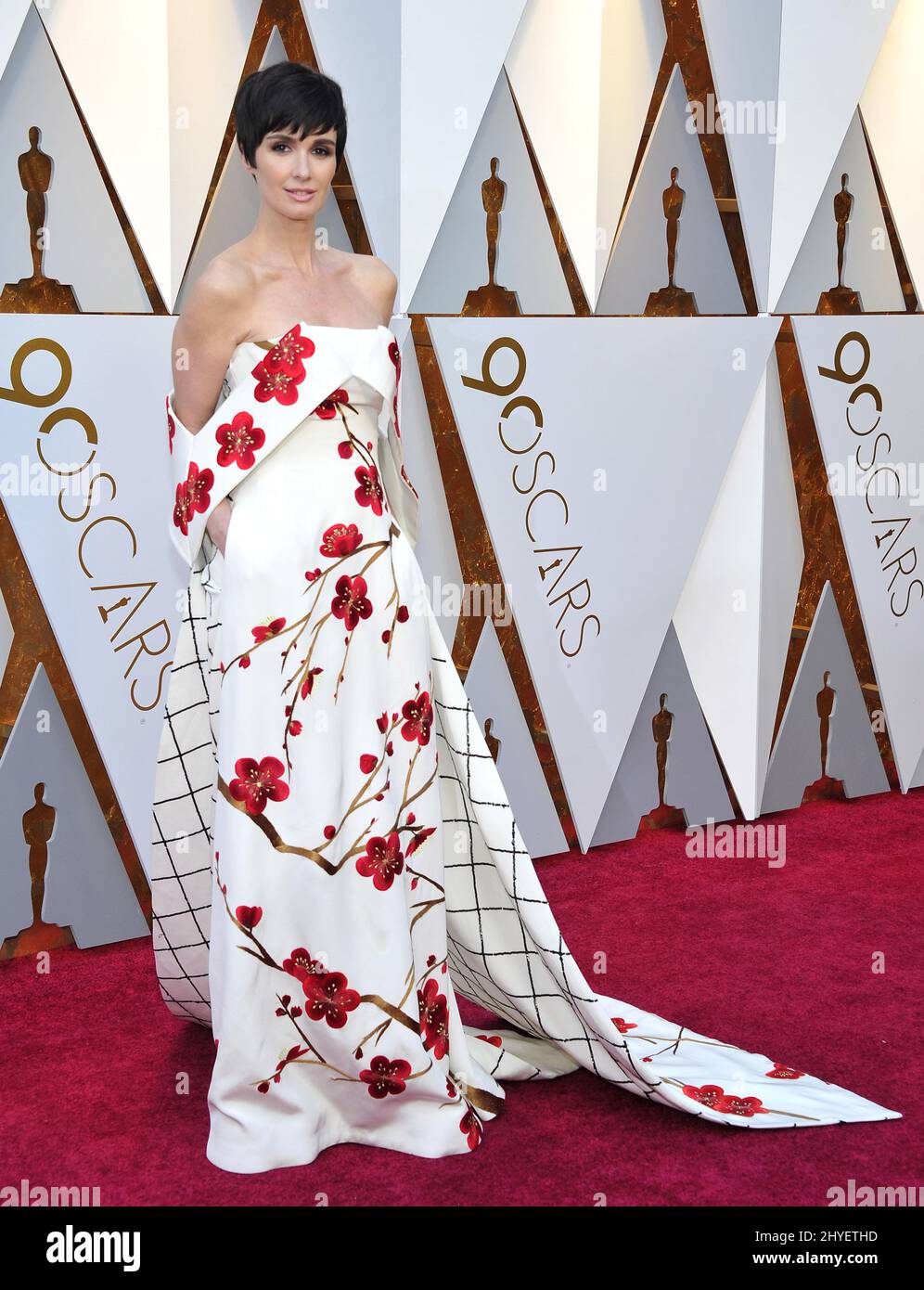 Paz Vega attending the 90th Academy Awards held at the Dolby Theatre Stock Photo