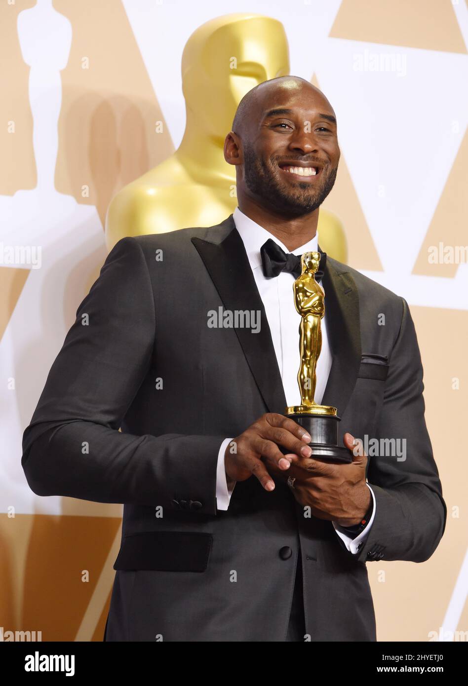 Kobe Bryant in the pressroom at the 90th Academy Awards Stock Photo - Alamy