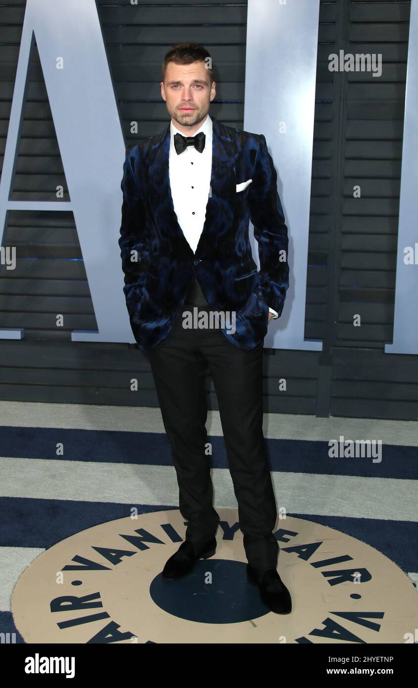 Sebastian Stan attending the Vanity Fair Oscar Party held in Beverly Hills, Los Angeles, USA Stock Photo