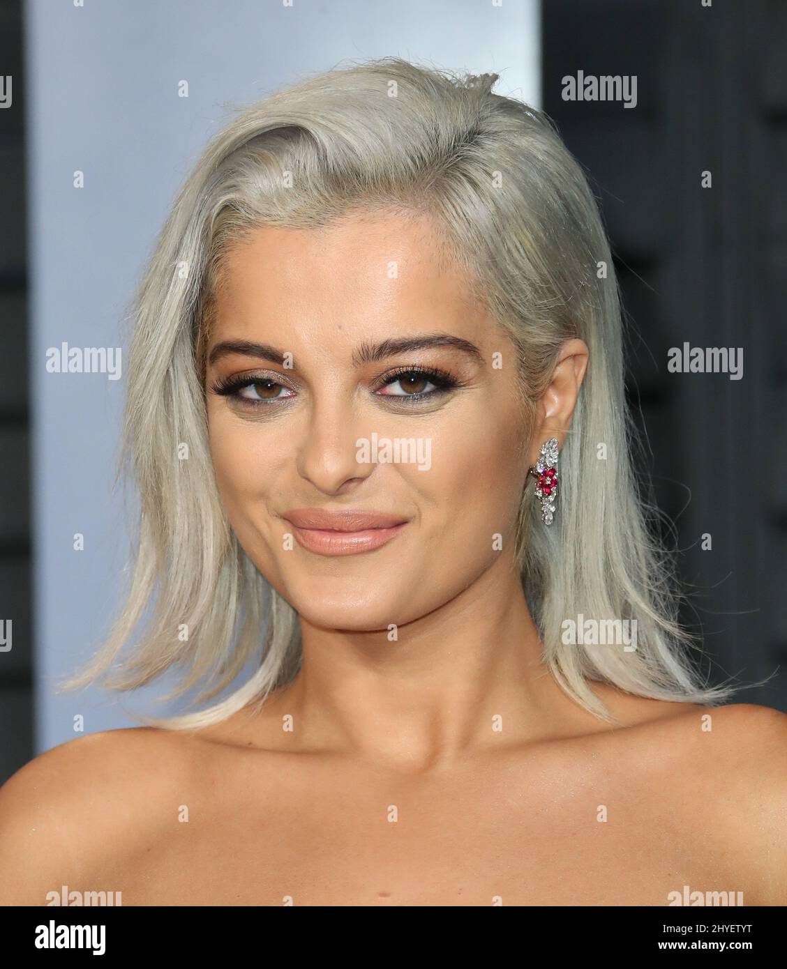 Bebe Rexha at the 2018 Vanity Fair Oscar Party hosted by Radhika Jones