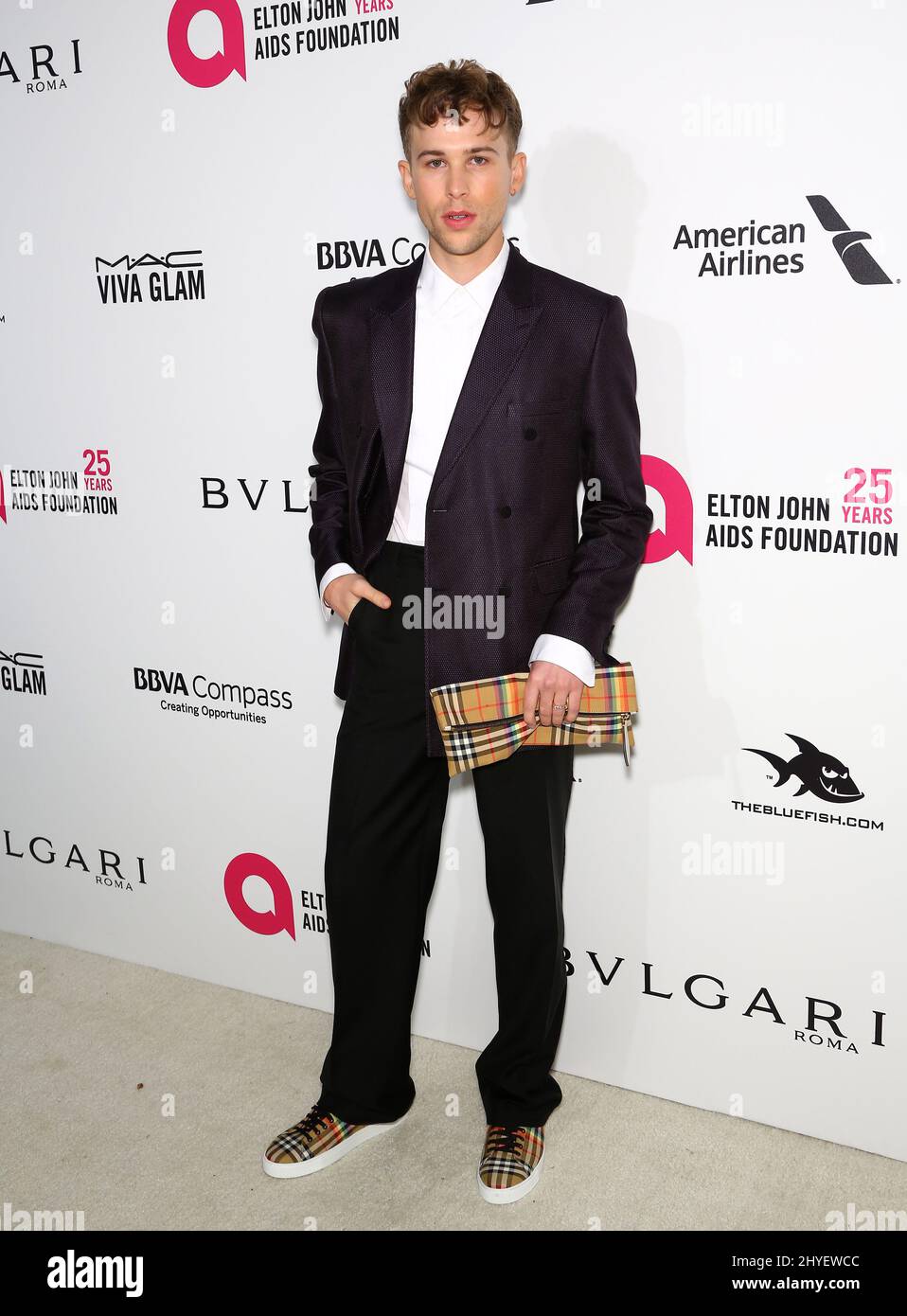 Tommy Dorfman attends the 2018 Elton John AIDS Foundation Academy Awards Viewing Party on 4th March 2018 in West Hollywood Stock Photo