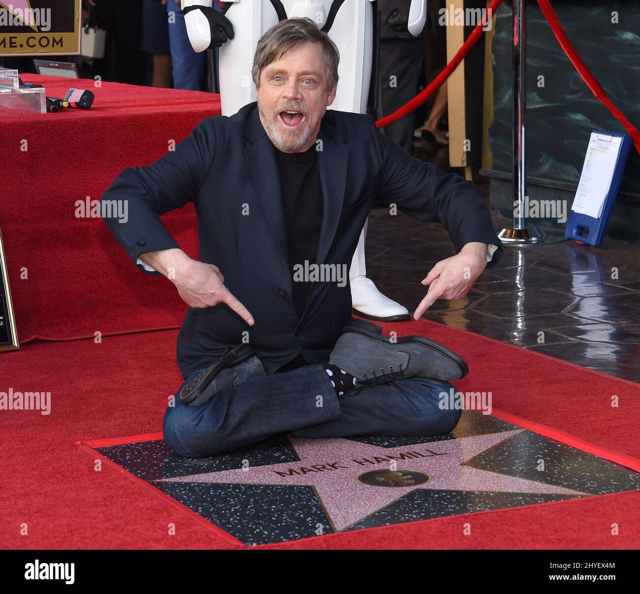 Mark Hamill at the Mark Hamill Hollywood Walk of Fame star ceremony held on Hollywood Blvd on March 8th, 2018 Stock Photo
