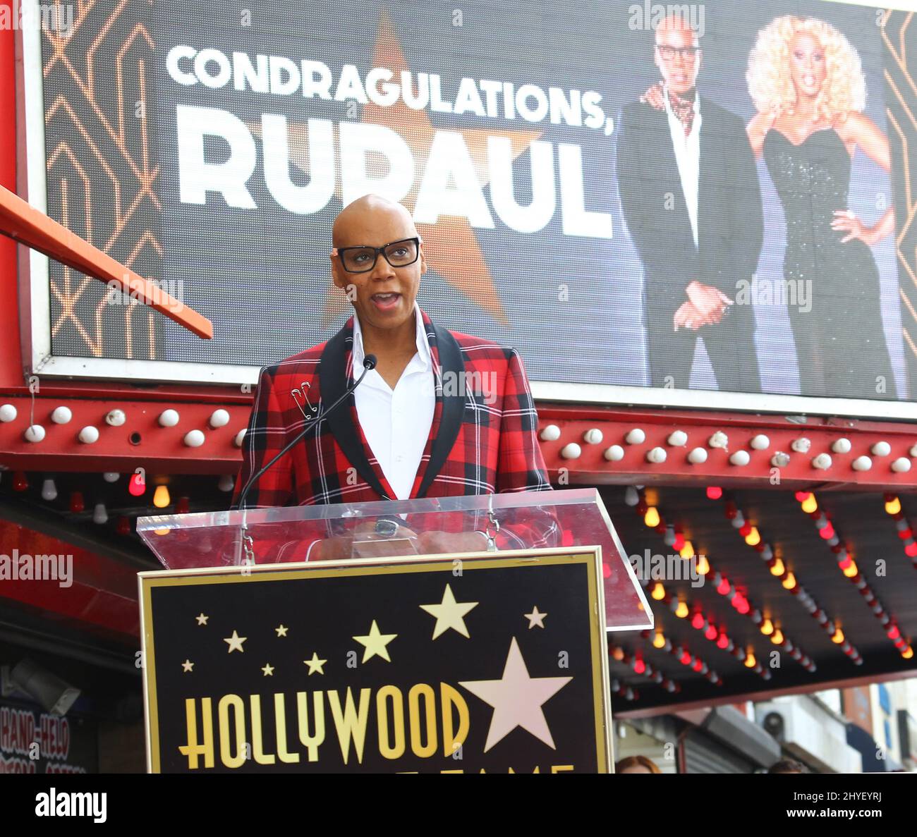 RuPaul receives the 2,631st star on the Hollywood Walk of Fame during