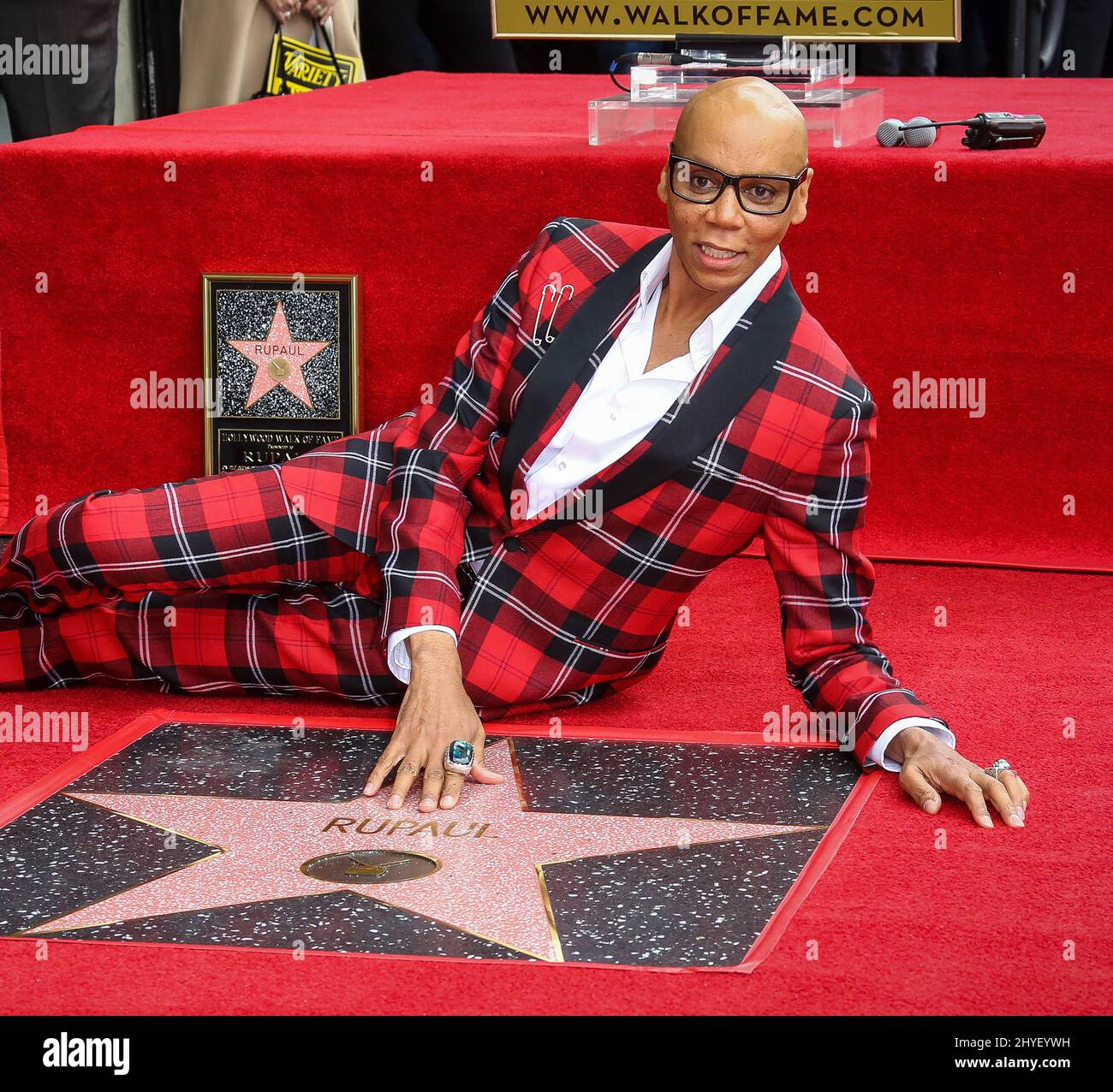 RuPaul receives the 2,631st star on the Hollywood Walk of Fame during