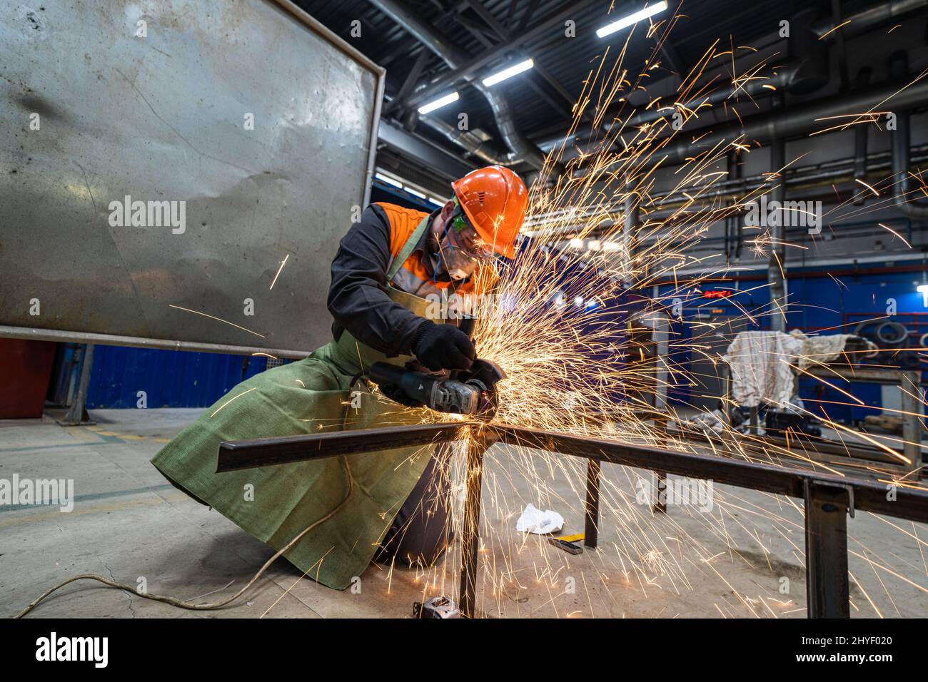 Metal factory and ppe hi-res stock photography and images - Alamy