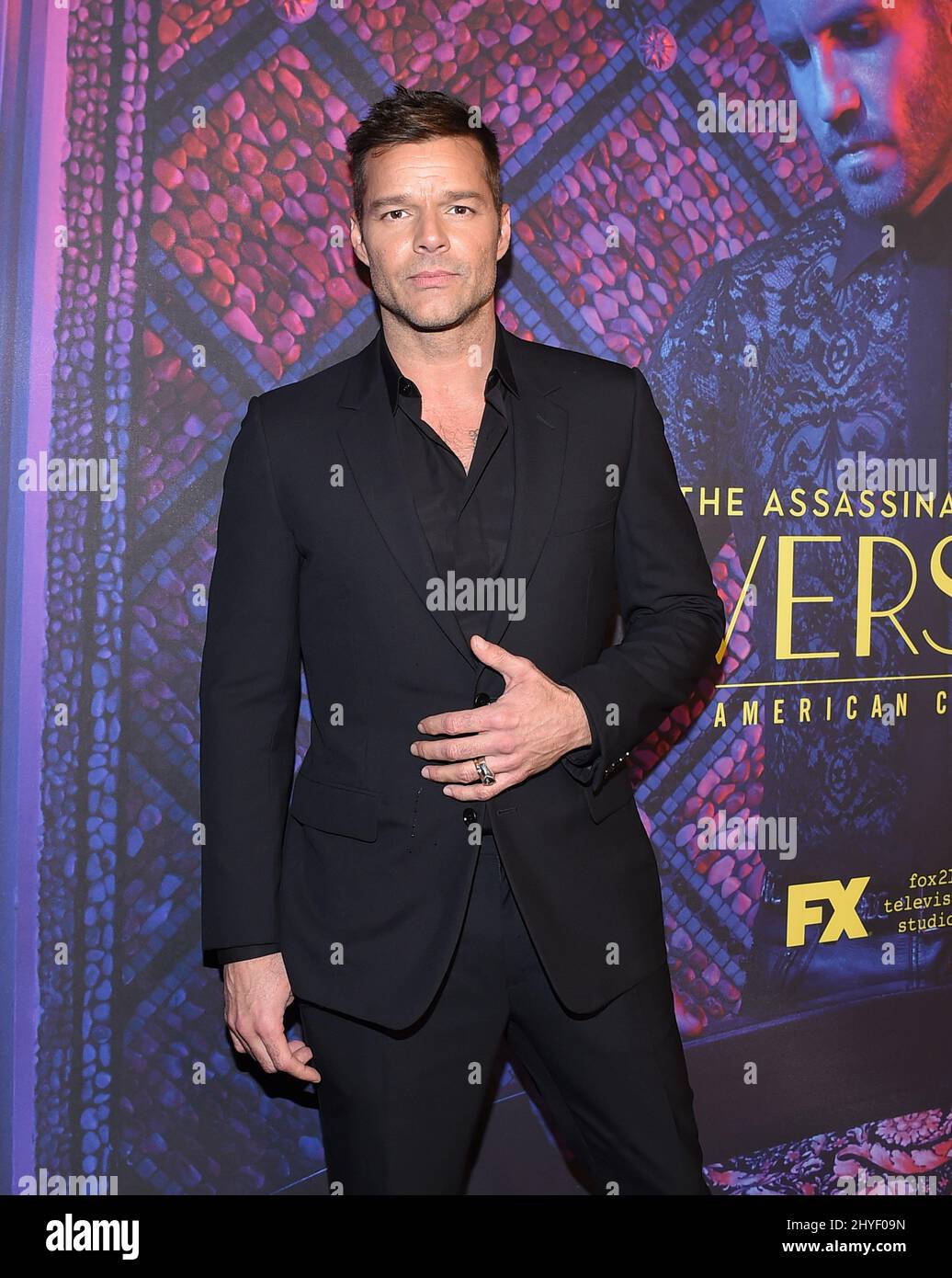 Ricky Martin attending the red carpet for the FYC screening of "The  Assassination of Gianni Versace: American Crime Story" held at the  Directors Guild Theatre Stock Photo - Alamy