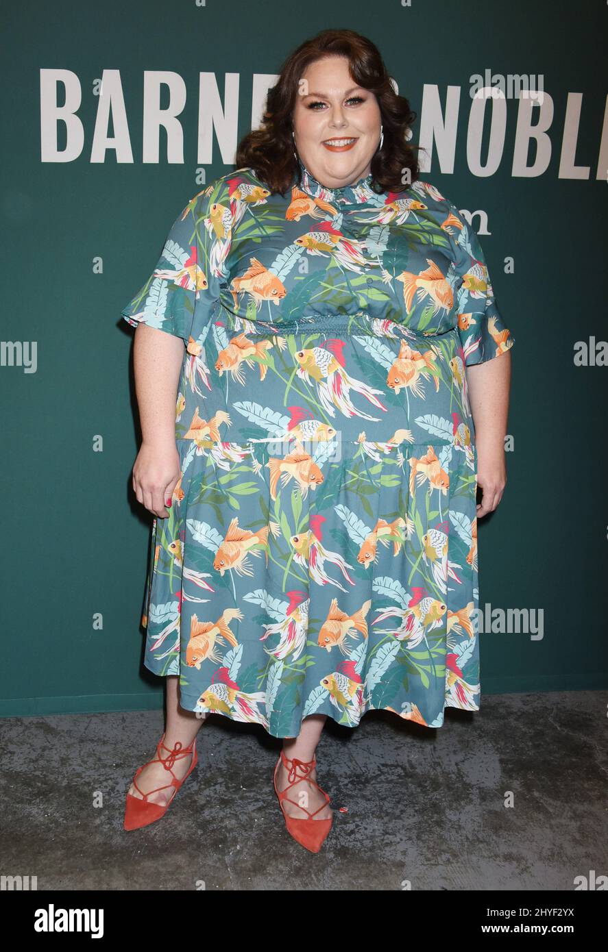Chrissy Metz at the Chrissy Metz book signing for 'This Is Me' held at Barnes and Noble at The Grove on April 8, 2018 in Los Angeles Stock Photo