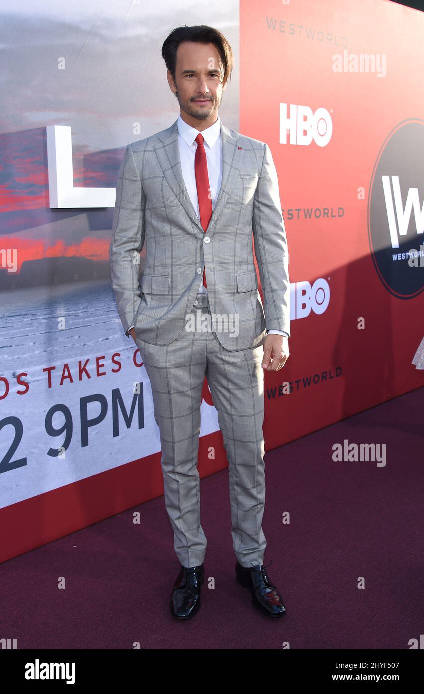 Rodrigo Santoro at the HBO's 'Westworld' Season 2 Premiere event at Cinerama Dome on April 16, 2018 in Hollywood, CA. Stock Photo