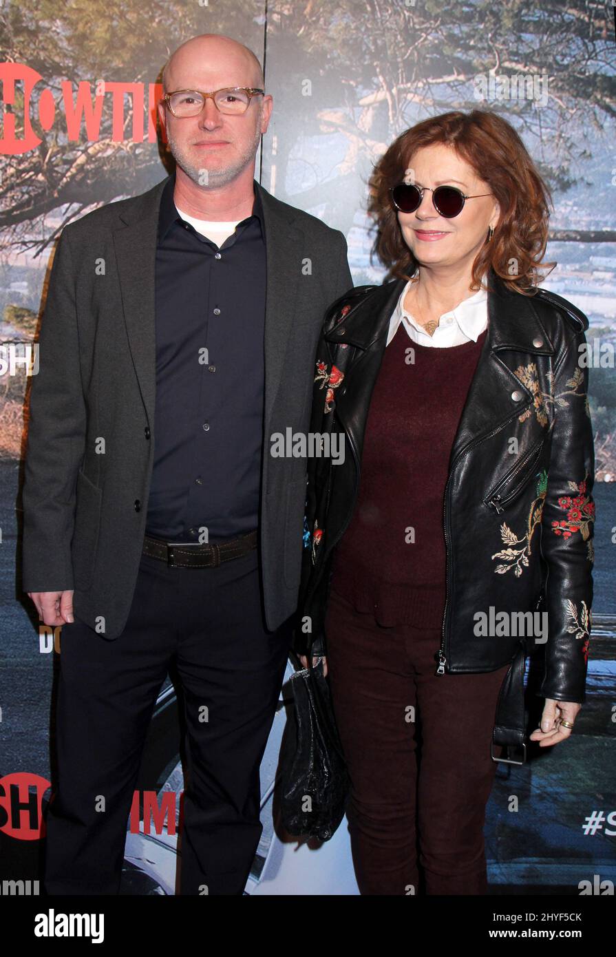 David Hollander & Susan Sarandon arriving for the 'Ray Donovan' For Your Consideration Red Carpet Event Held at the New Museum, New York on April 18, 2018 Stock Photo