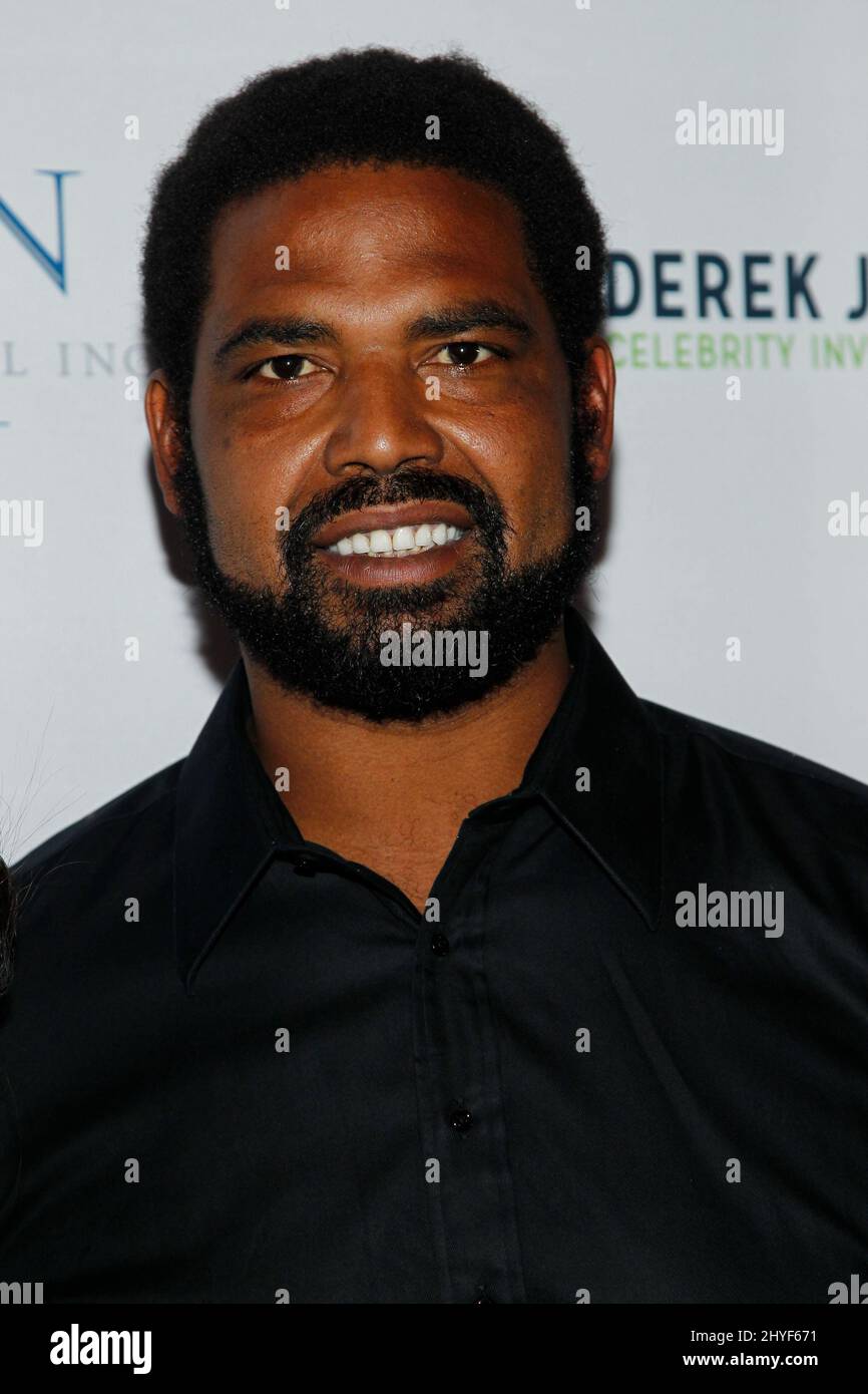 Jonathan Ogden arrives at the Derek Jeter Celebrity Invitational Gala