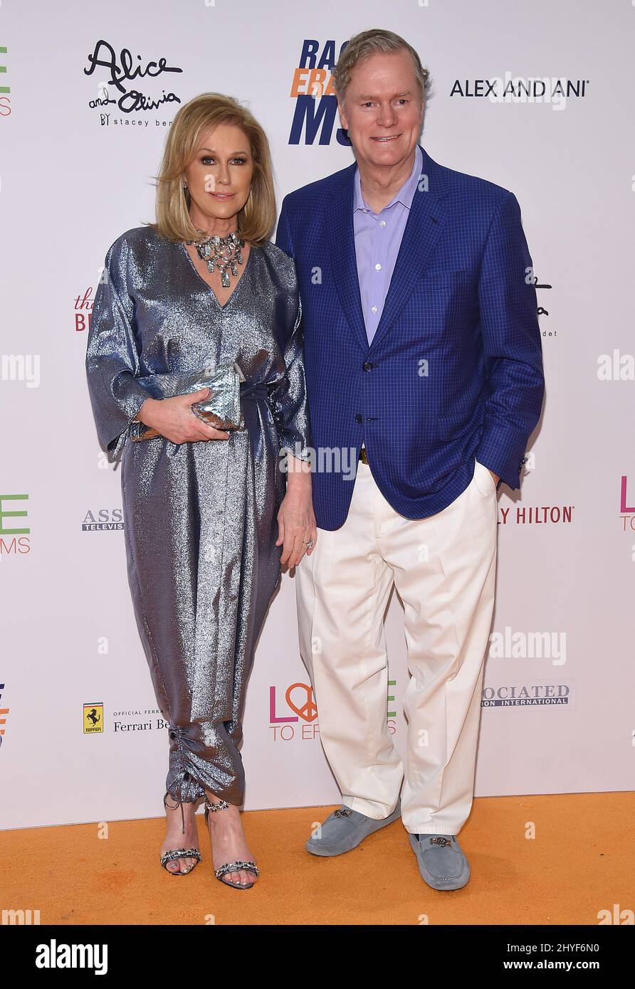 Kathy Hilton and Rick Hilton attending the Race to Erase MS 25th Anniversary Gala held at the Beverly Hilton Hotel in Beverly Hills, California Stock Photo