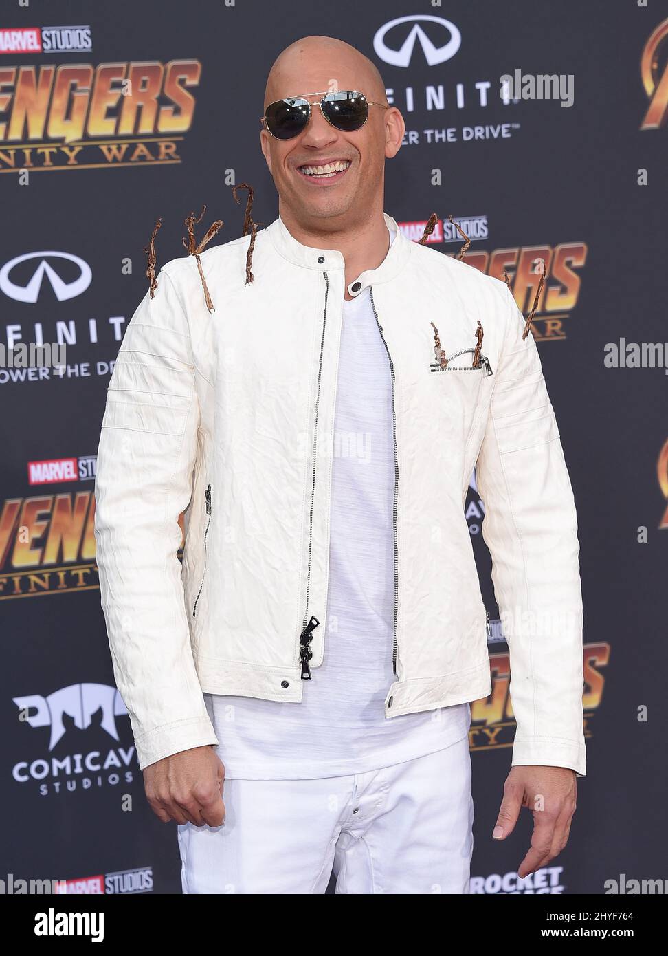 Vin Diesel attending the world premiere of Avengers: Infinity War, held ...