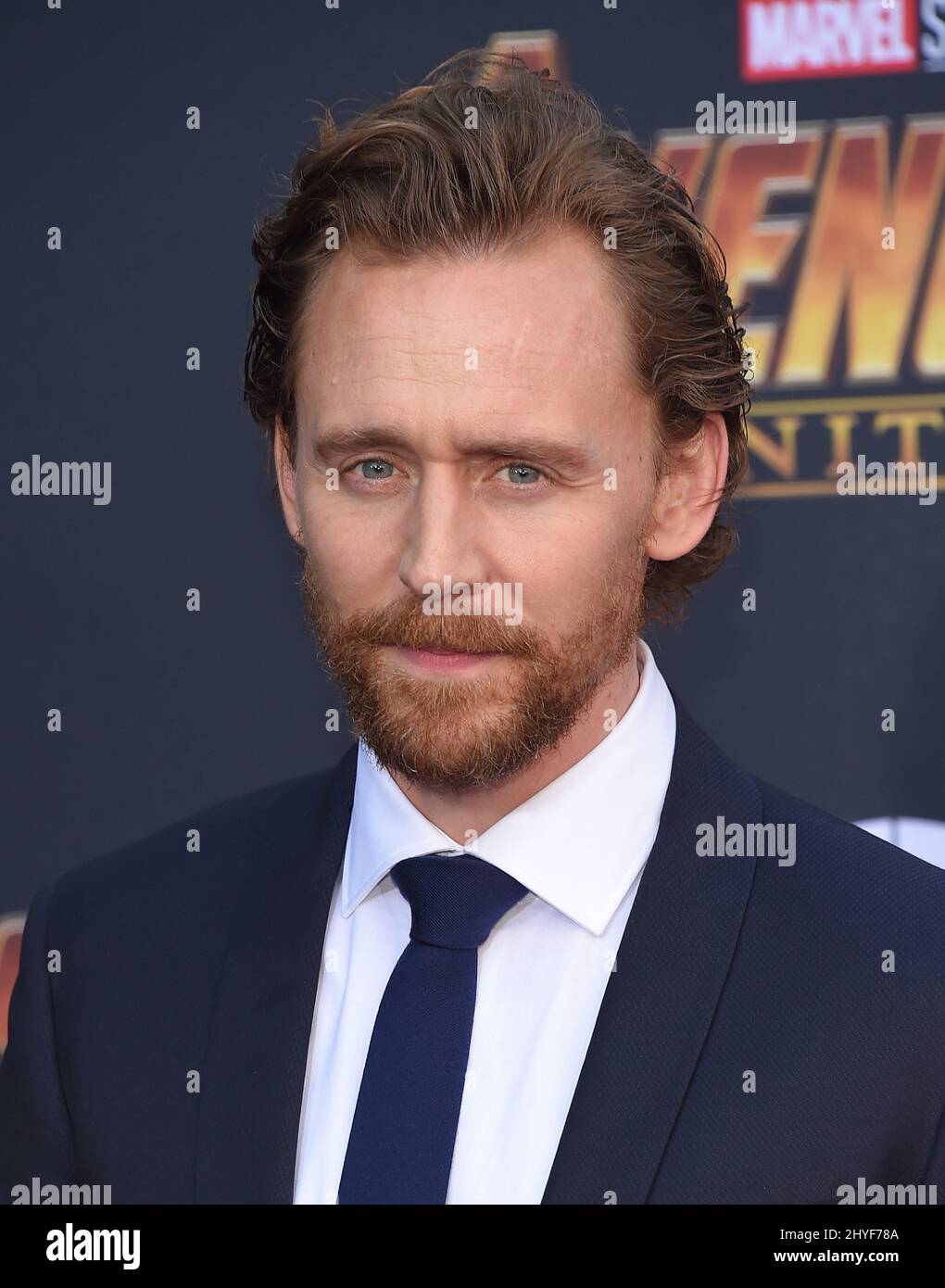 Tom Hiddleston attending the world premiere of Avengers Infinity War