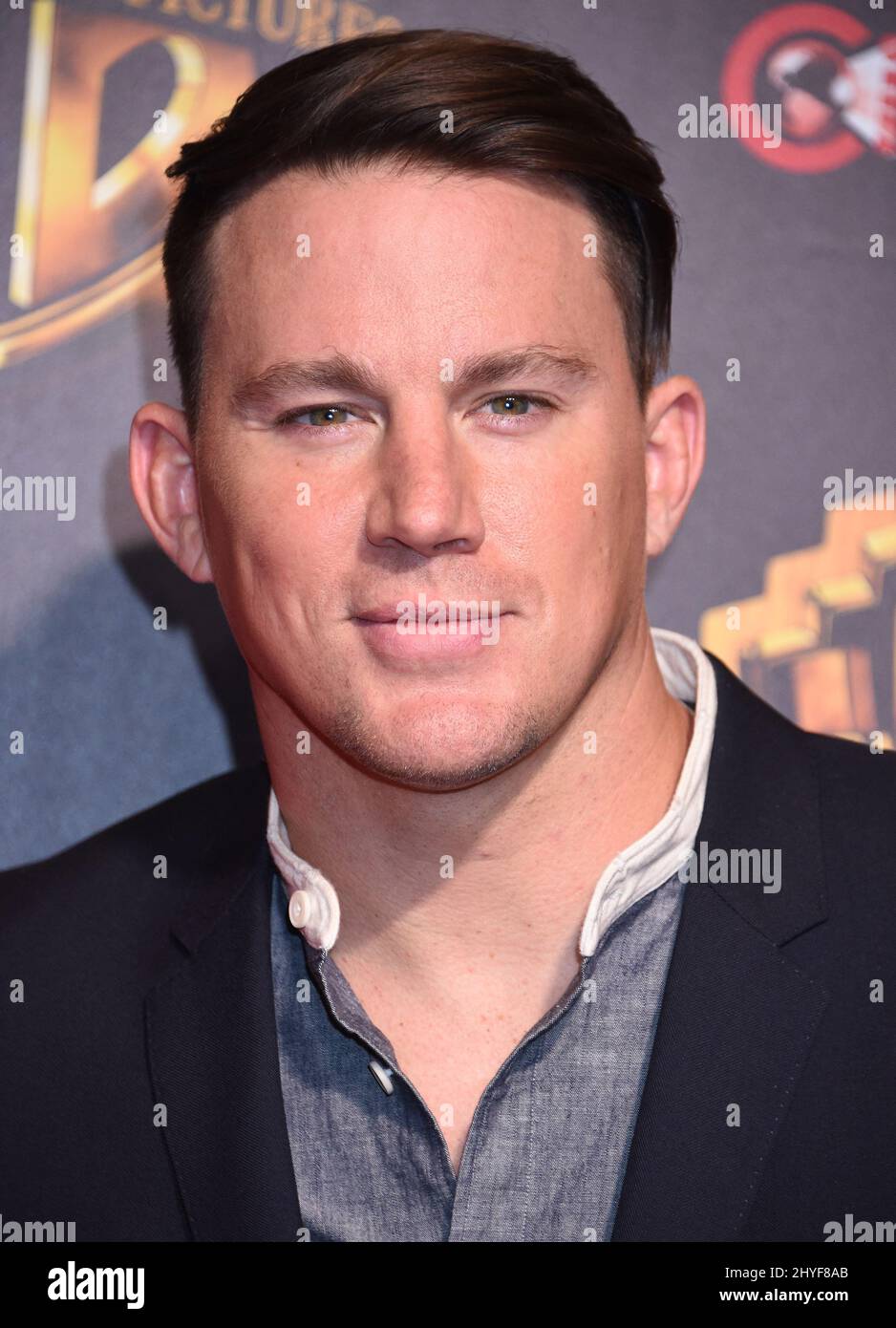 Channing Tatum attending Warner Bros at CinemaCon 2018 in Las Vegas Stock Photo