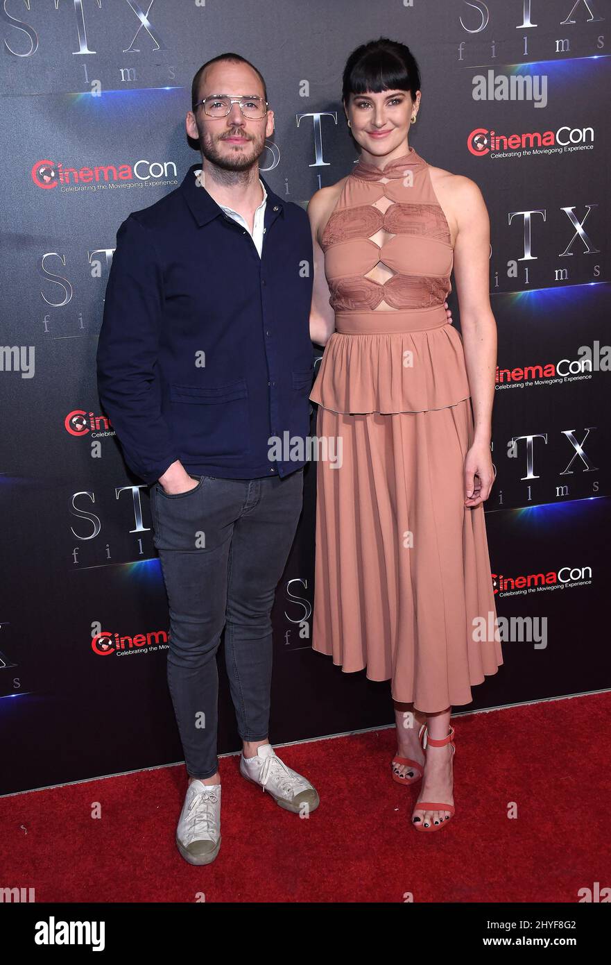 Sam Claflin and Shailene Woodley attending STXfilms at CinemaCon 2018 ...