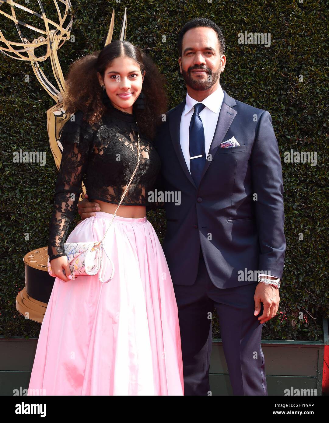 Kristoff St John arriving at the 45th Annual Daytime Emmy Awards held at the Pasadena Civic Center on April 29, 2018 in Pasadena, CA Stock Photo