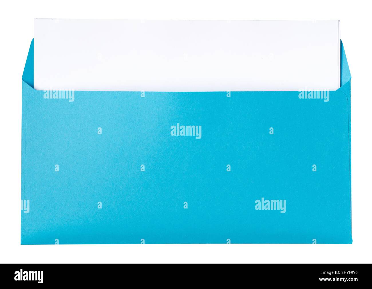 blue envelope isolated on white background Stock Photo - Alamy