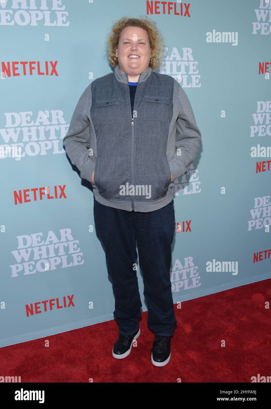 Fortune Feimster attending the Season 2 Premiere of Dear White People