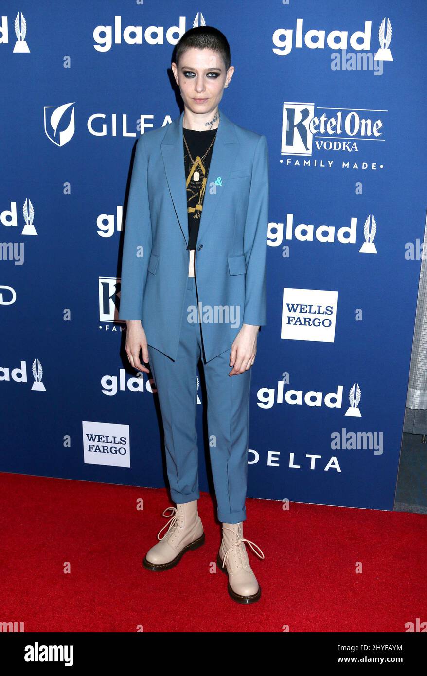 Asia Kate Dillon attending the 29th Annual GLAAD Media Awards held at The New York Hilton Midtown, USA Stock Photo