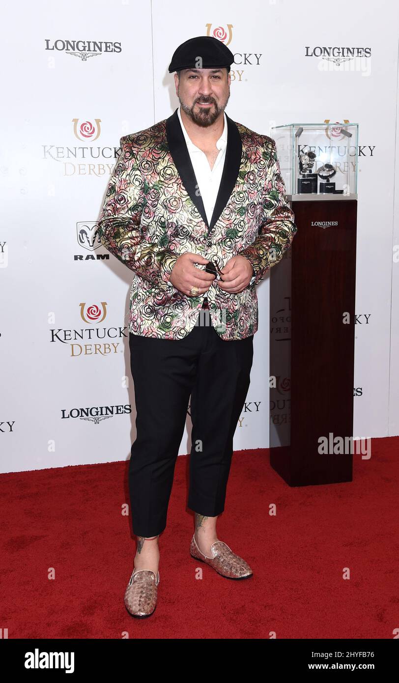 Joey Fatone at the 144th Kentucky Derby held at Churchill Downs on May 5, 2018 in Louisville, KY. Stock Photo