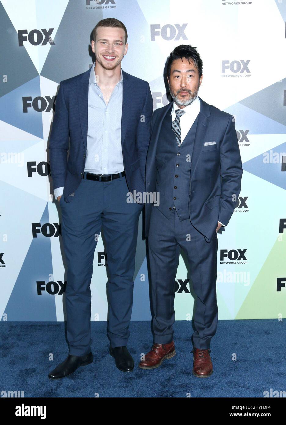 Oliver Stark & Kenneth Choi attending FOX Networks 2018 Upfront held at  Wollman Rink in Central Park in New York, USA Stock Photo - Alamy