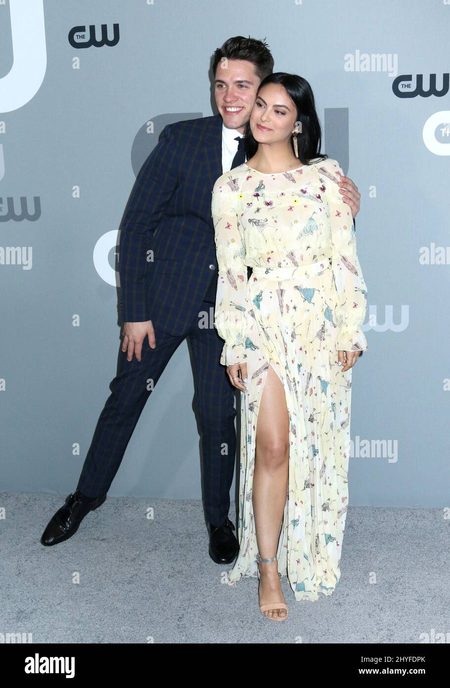 Casey Cott & Camila Mendes attending The CW Network's Upfront held at