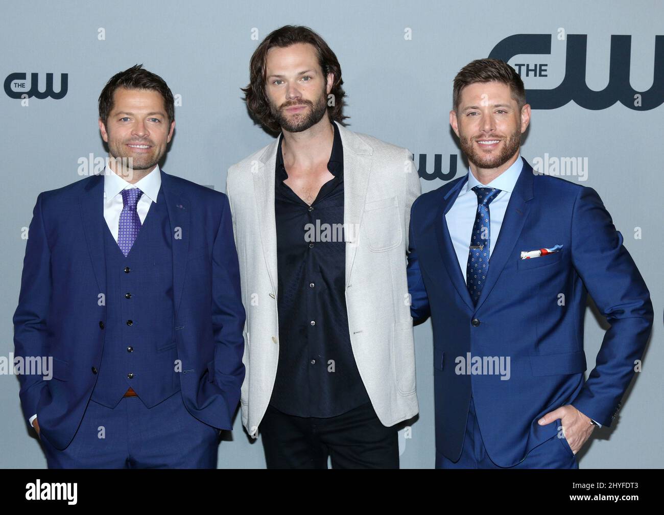 Misha Collins, Jared Padalecki & Jensen Ackles attending The CW Network