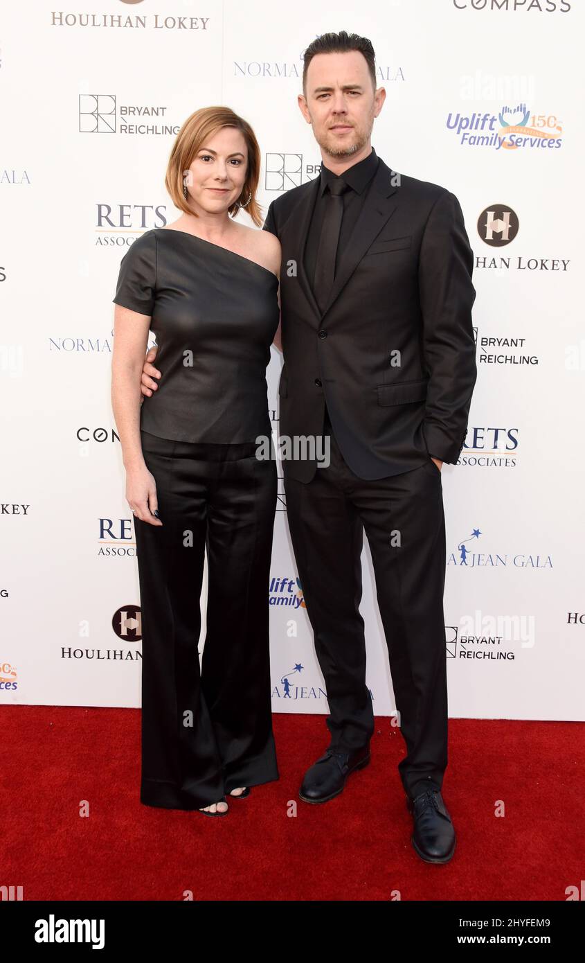Colin Hanks and Samantha Bryant at the Uplift Family Services at Hollygrove's '7th Annual Norma Jean Gala' held at the Hollygrove Campus on May 19, 2018 in Hollywood, Ca. Stock Photo