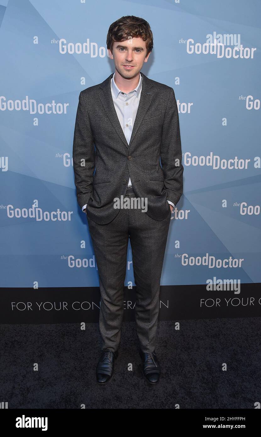 Freddie Highmore attending the 'The Good Doctor' Emmy FYC Event in
