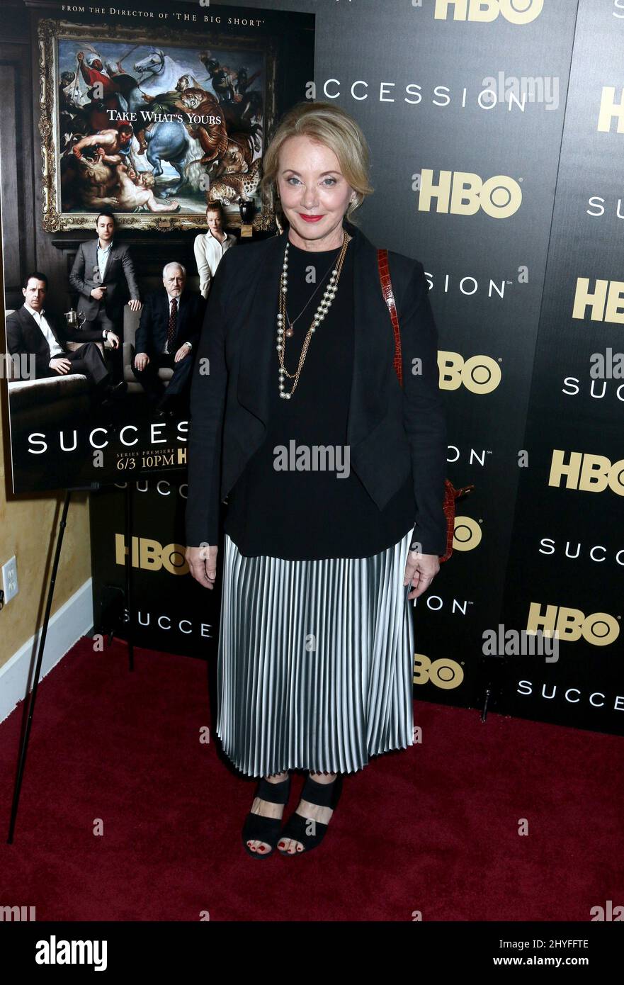 J. Smith-Cameron attending HBO's 'Succession' Premiere Held at the Time Warner Center on May 22, 2018. Stock Photo