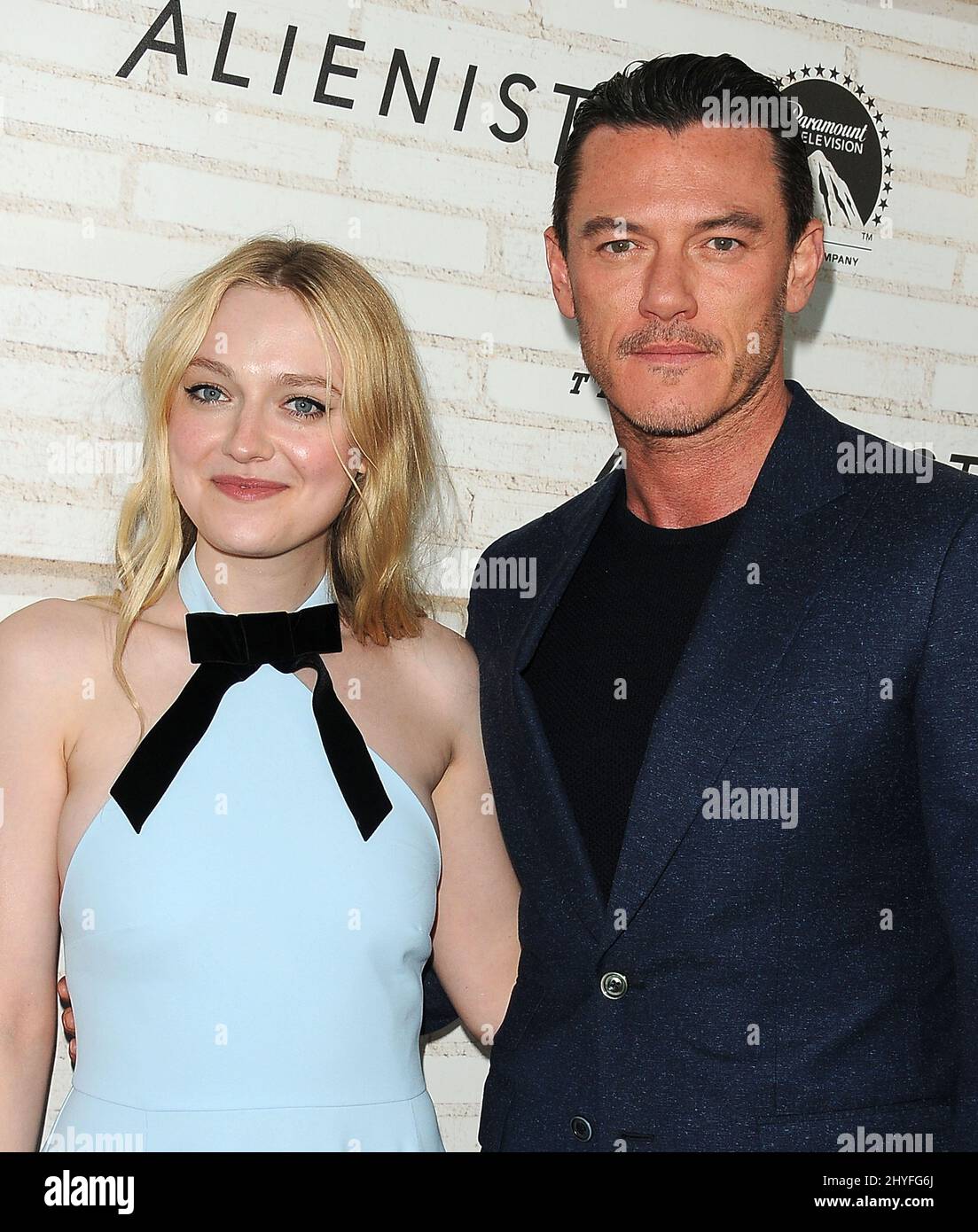 Dakota Fanning and Luke Evans attending the NT's 'The Alienist' FYC event held at the Wallis Annenberg Center, CA on May 23, 2018. Stock Photo