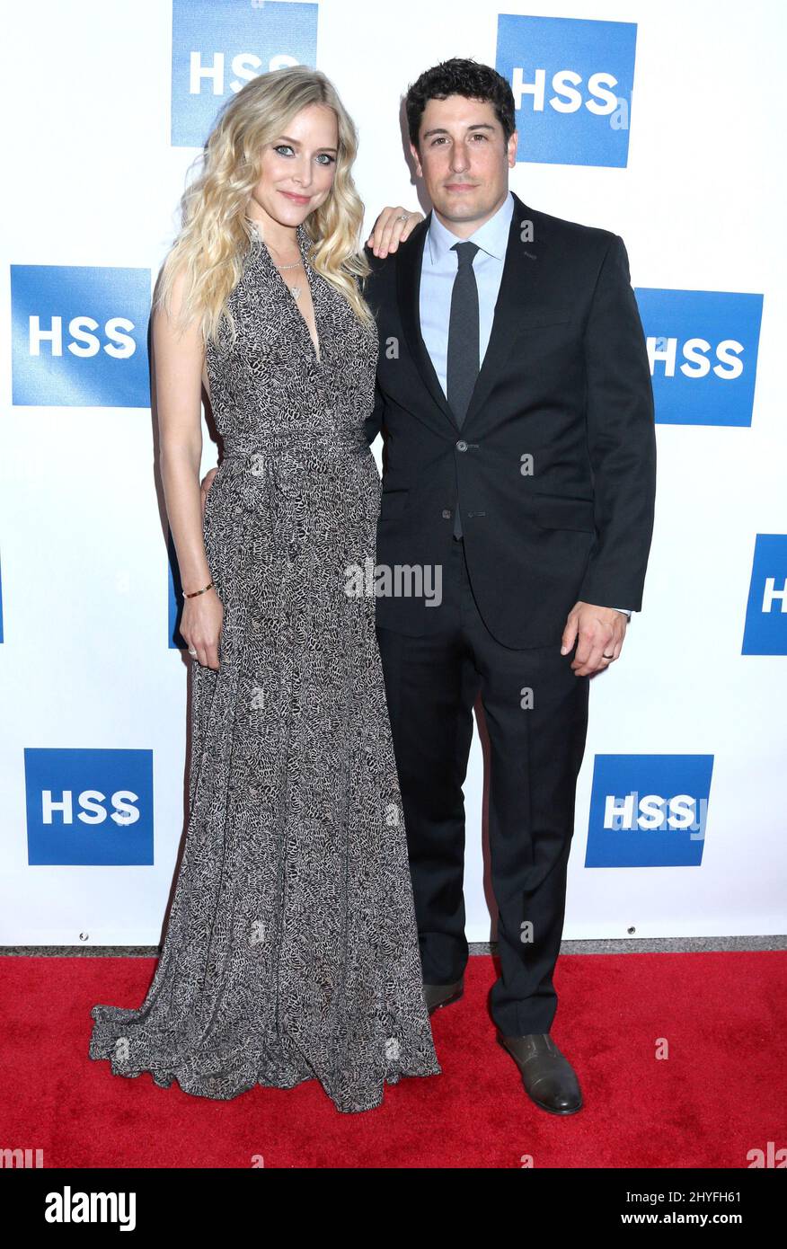 Jenny Mollen and Jason Biggs attending the Hospital for Special Surgery