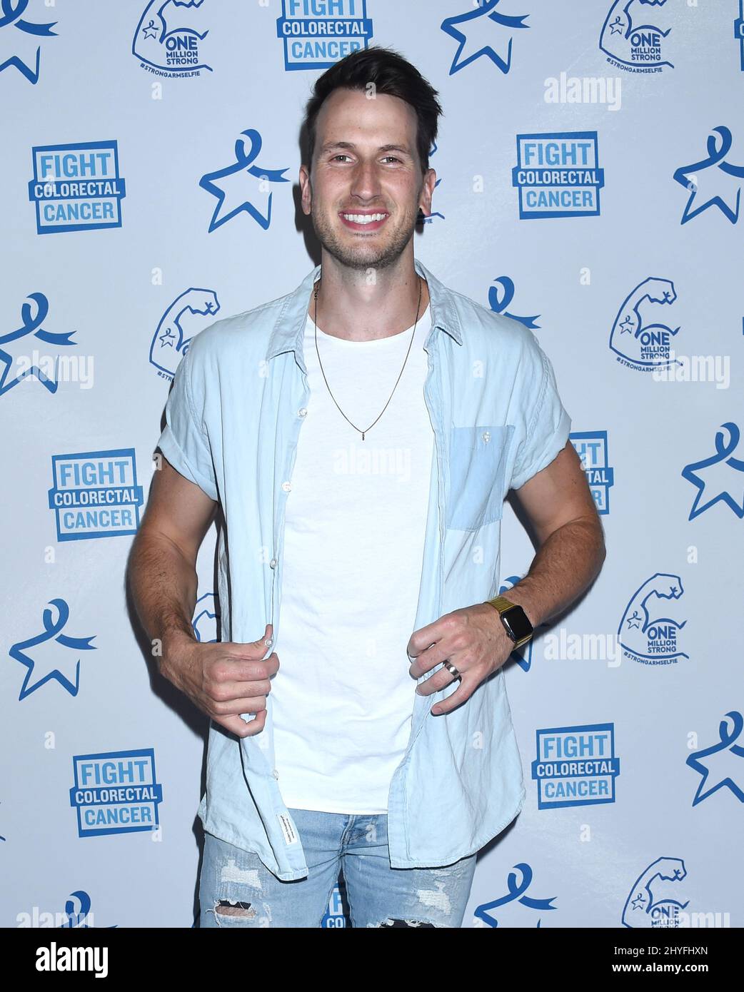 Russell Dickerson at the 6th Annual Craig Campbell Celebrity Cornhole Challenge benefitting the non-profit Fight Colorectal Cancer (Fight CRC) held at the City Winery on June 5, 2018 in Nashville, Tennessee Stock Photo