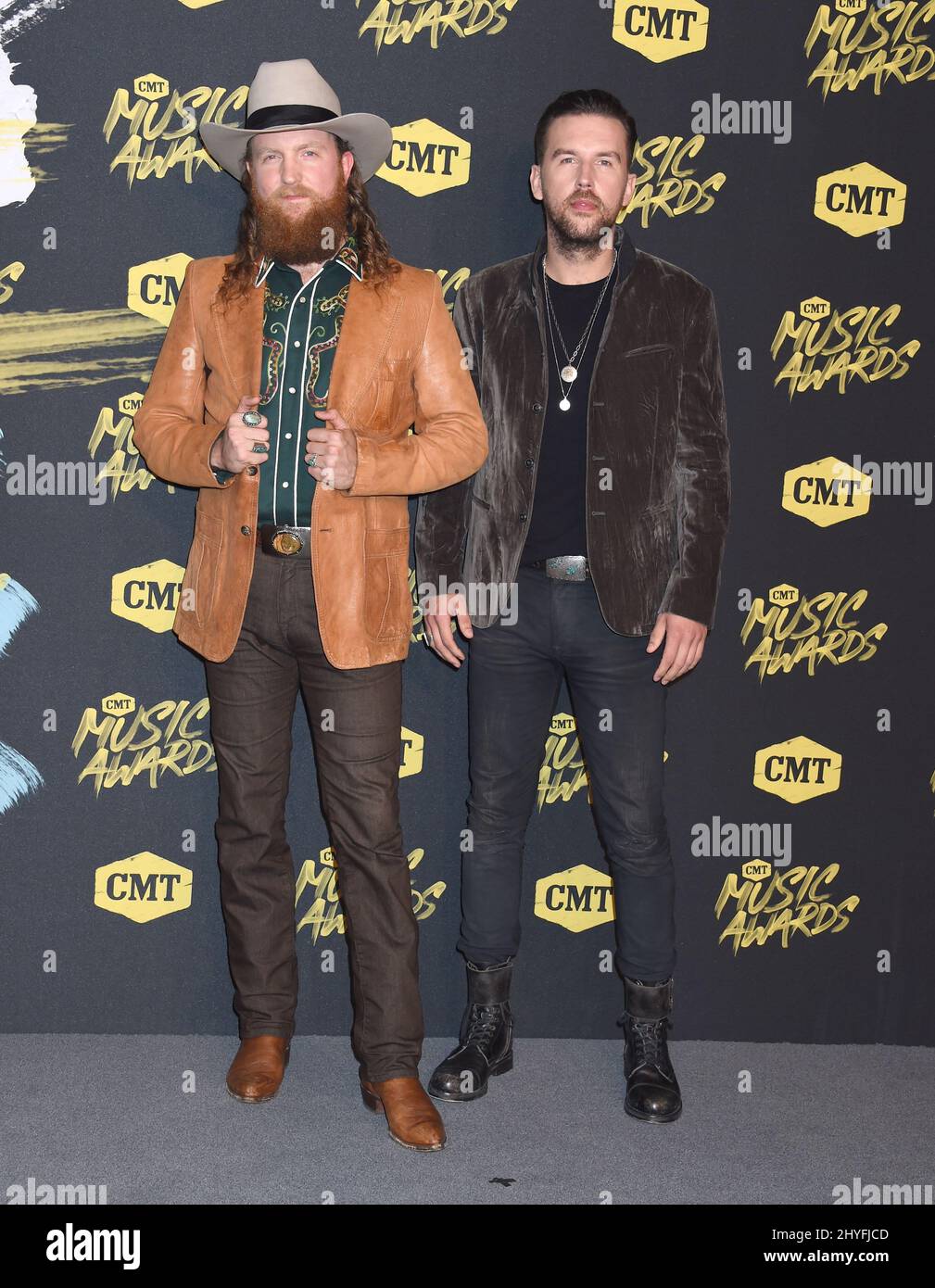Brothers Osborne at the 2018 CMT Music Awards held at Bridgestone Arena on June 6, 2018 in Nashville, Tennessee Stock Photo