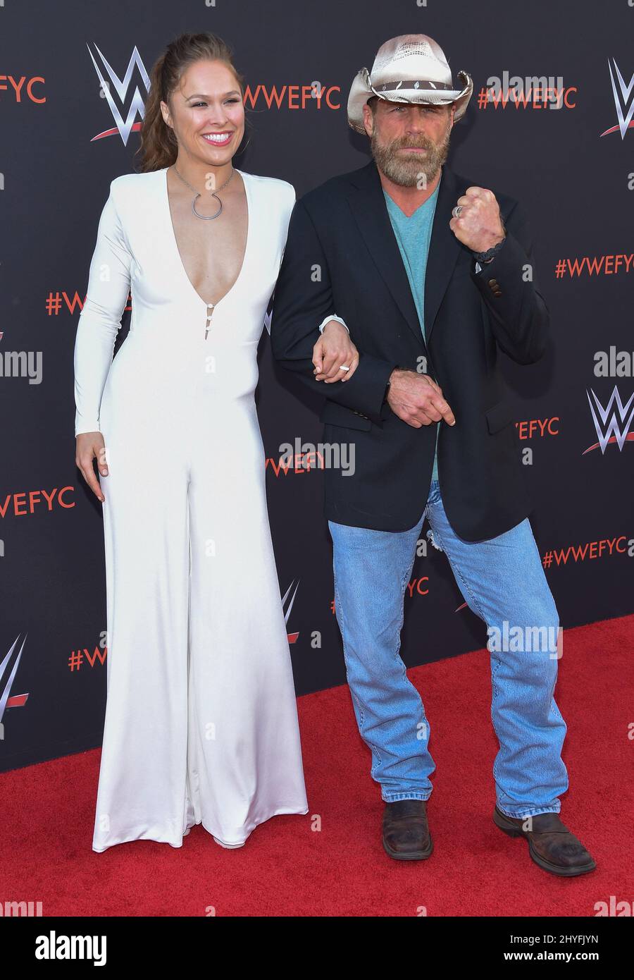 Shawn Rouse Facebook Ronda Rousey and Shawn Michaels at the 'WWE' FYC Event event at TV ...