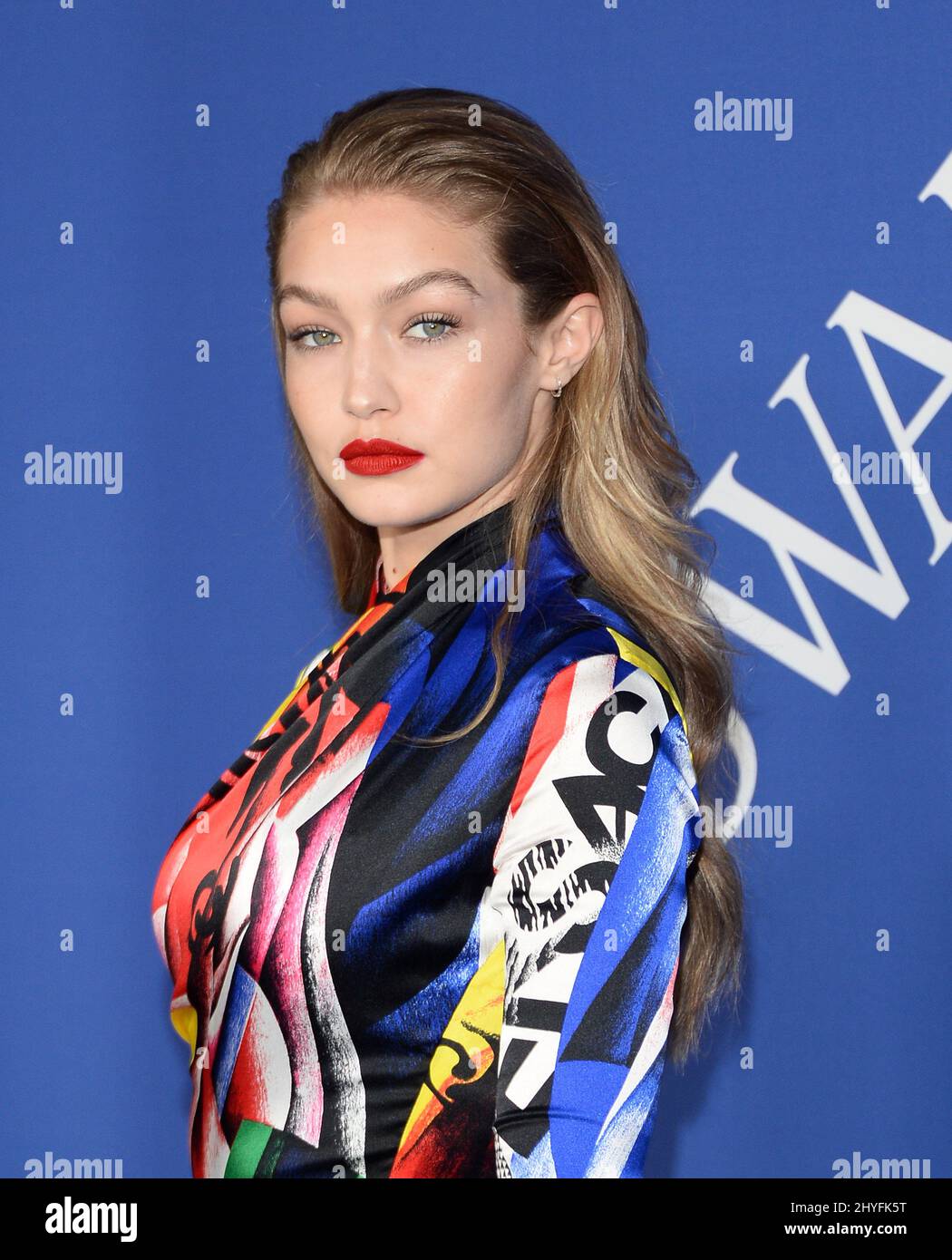 Gigi Hadid at the 2018 CFDA Fashion Awards held at the Brooklyn