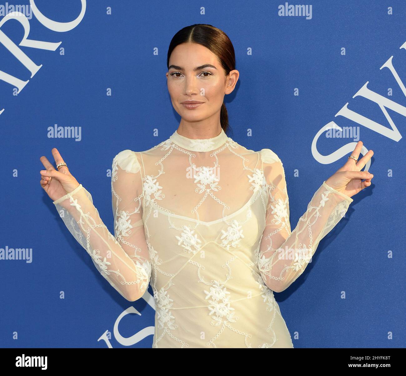 Lily Aldridge at the 2018 CFDA Fashion Awards held at the Brooklyn Museum on June 4, 2018 in Brooklyn, NY Stock Photo