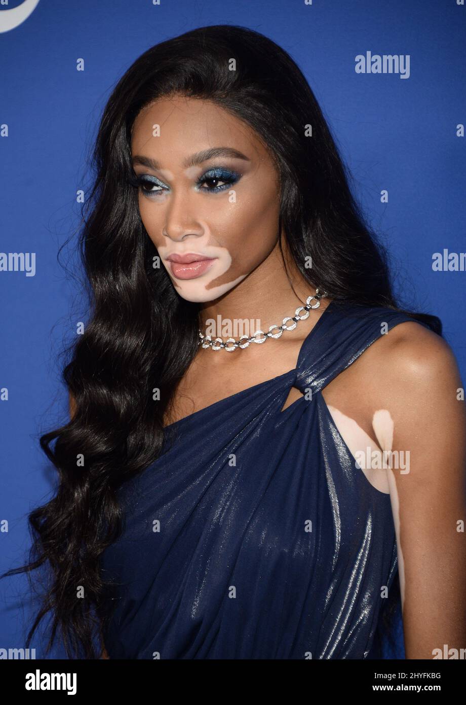 Winnie Harlow at the 2018 CFDA Fashion Awards held at the Brooklyn Museum on June 4, 2018 in Brooklyn, NY Stock Photo