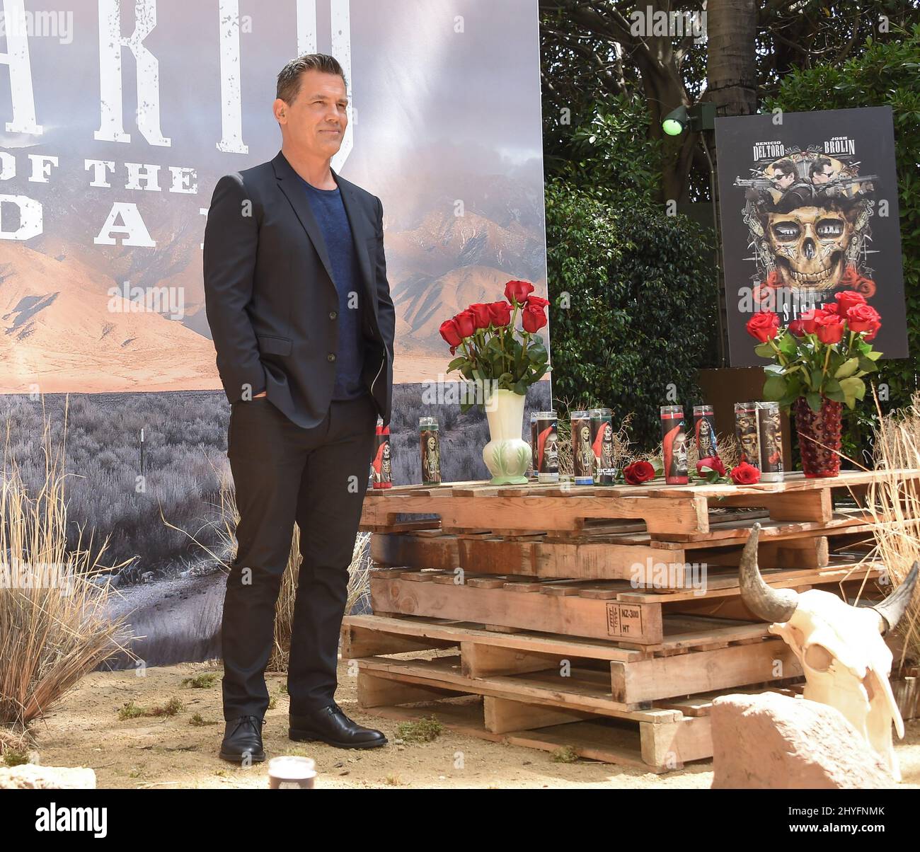 Josh Brolin attending the 'Sicario: Day of the Soldado' Photocall in Los Angeles, USA on June 15, 2018. Stock Photo