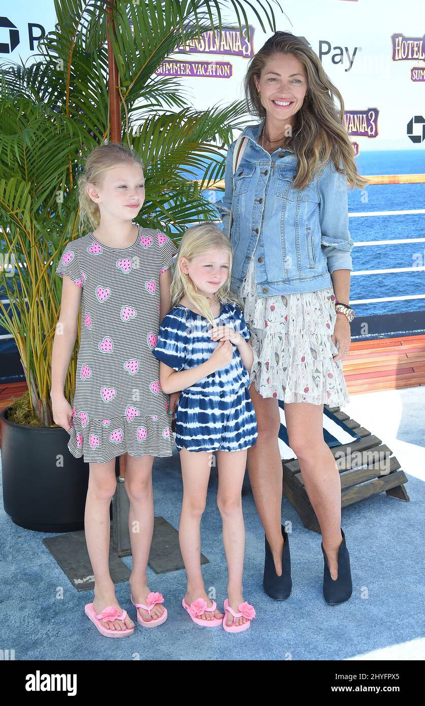 Rebecca Gayheart, Billie Dane and Georgia Dane arriving to the 'Hotel