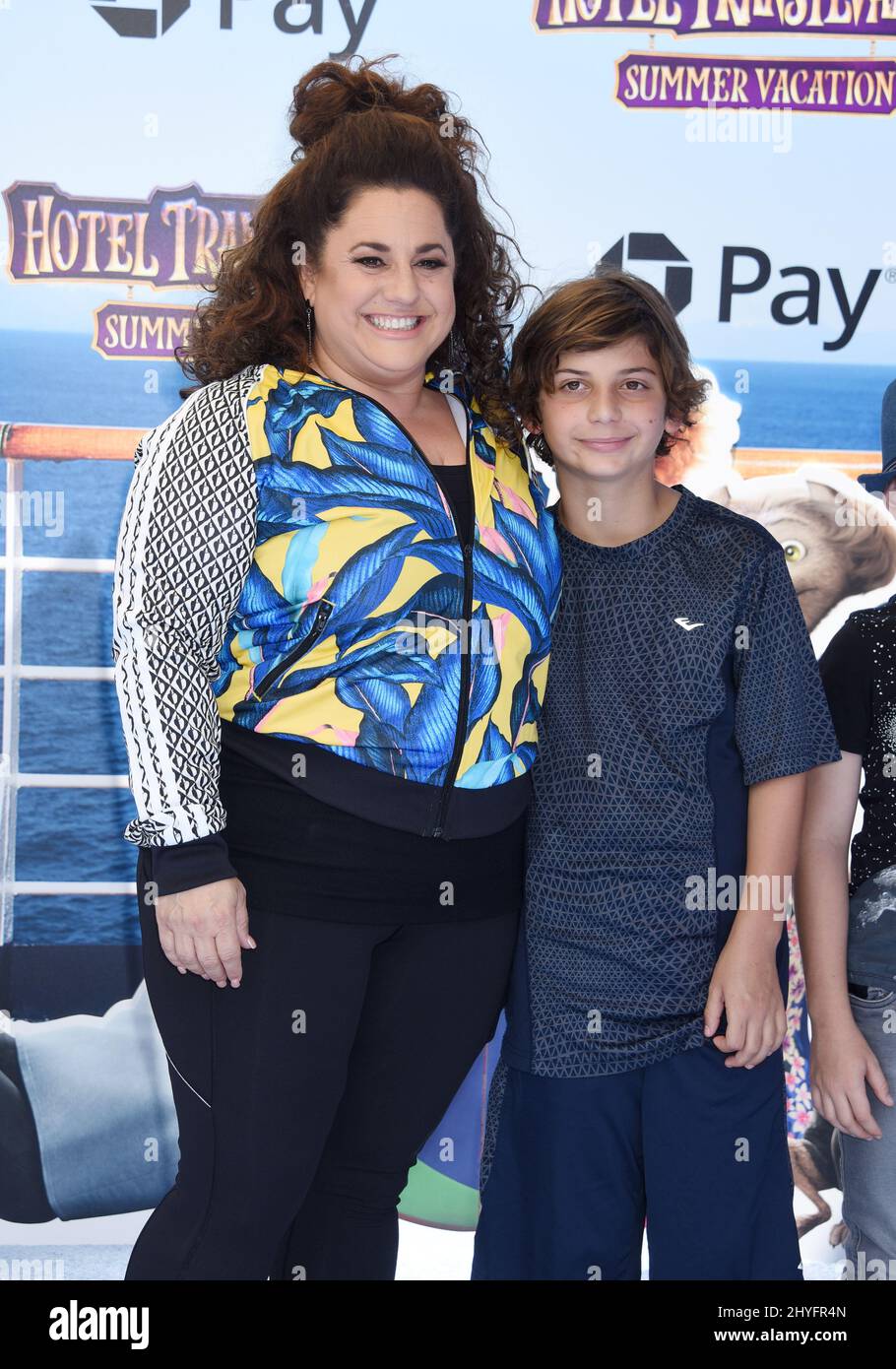 Marissa Jaret Winokur and Zev Miller at the "Hotel Transylvania 3