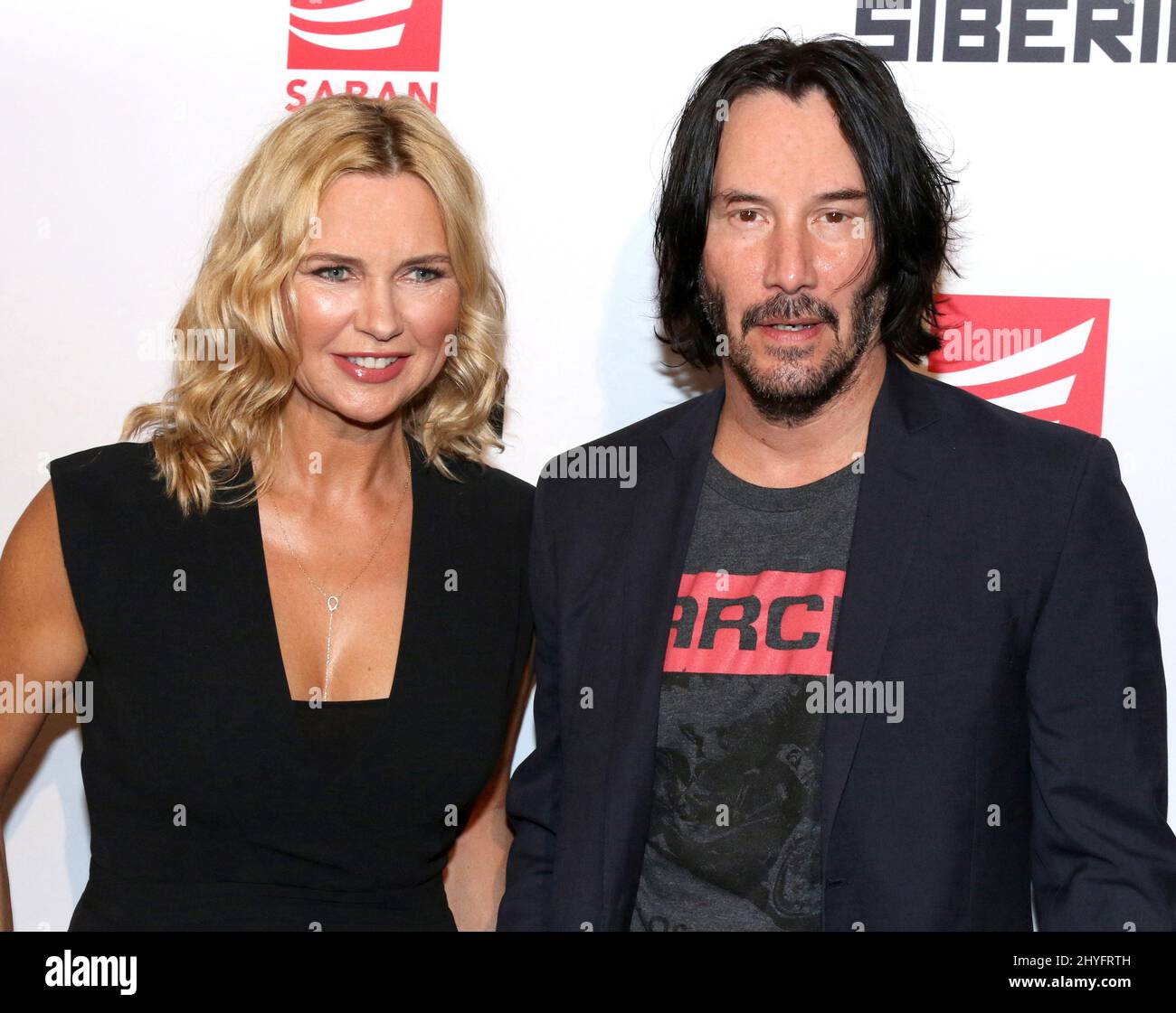 Veronica Ferres & Keanu Reeves attending the Siberia New York Premiere