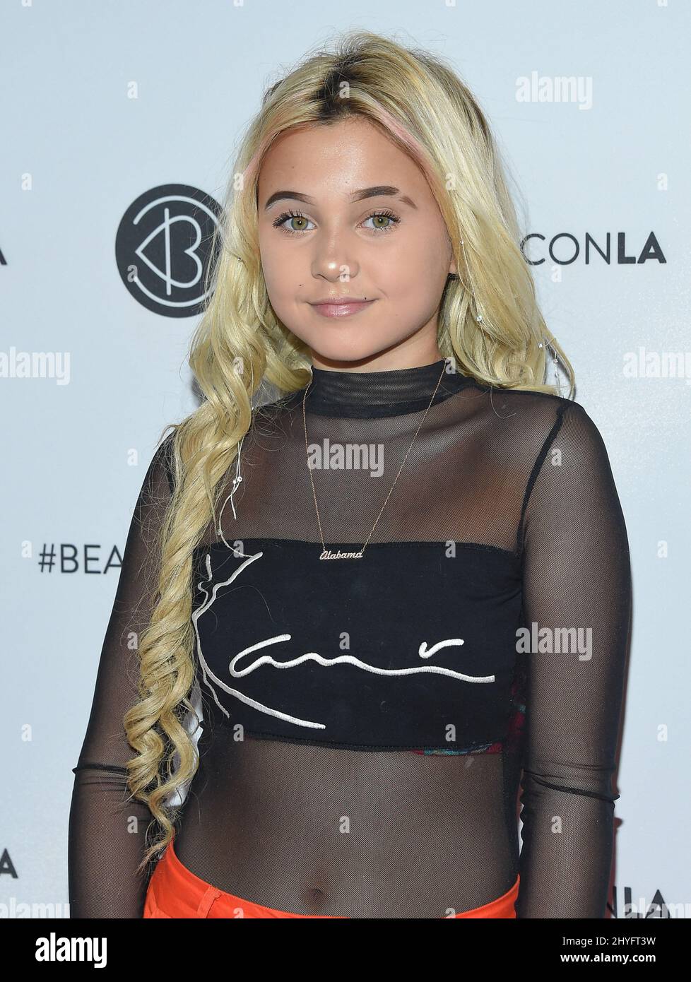 Alabama Barker arrives at Beautycon LA 2018 held at the Los Angeles