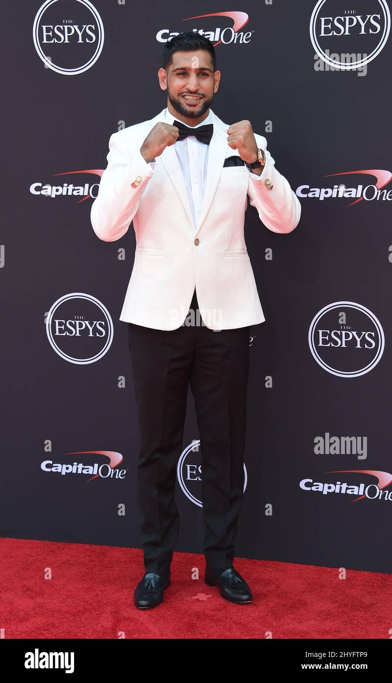 Amir Khan at the 2018 ESPY Awards held at the Microsoft Theatre L.A. Live on July 18, 2018 in Los Angeles, CA. Stock Photo